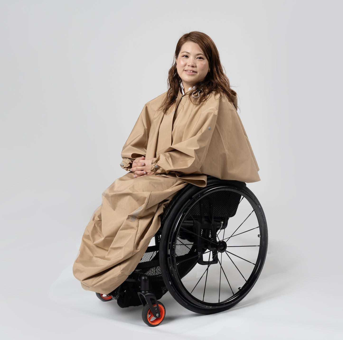 サンプル寄付《車椅子利用者用レインウェア》ジャケット+ひざ掛け
